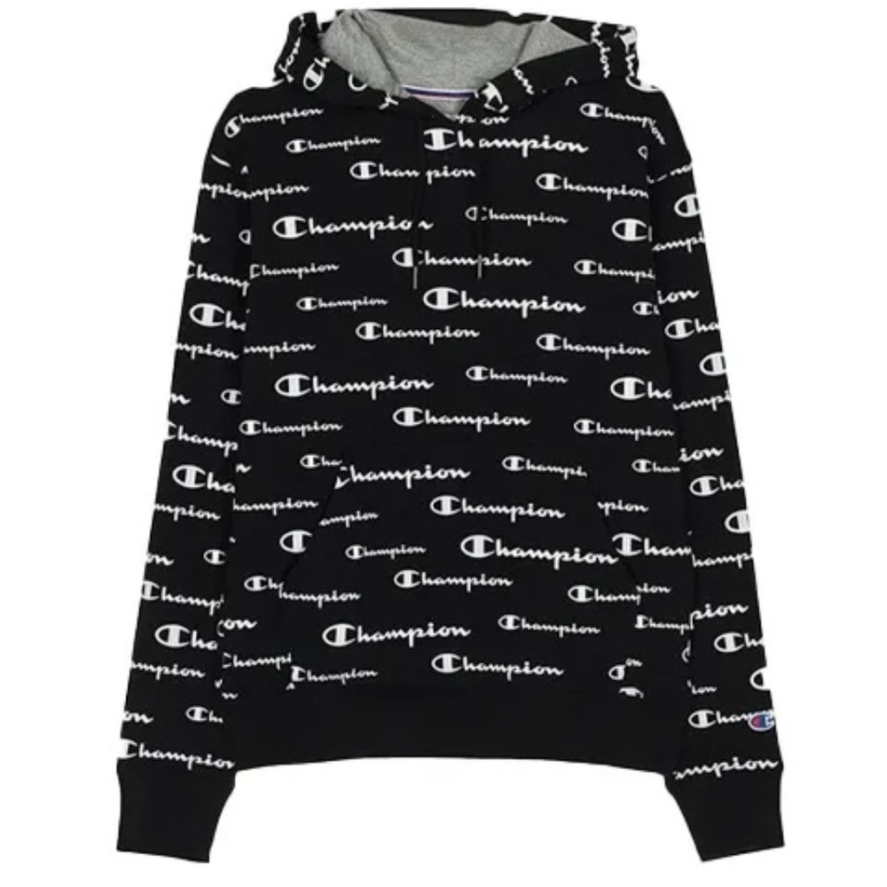 Champion Powerblend All Over Logo Hoodie big kid XL